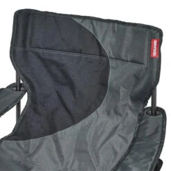 Fauteuil Camping ACIER Gris Noir -Magasin De Matériel De Camping En Plein Air fauteuil acier gris noir 3