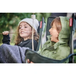 Fauteuil Camping ACIER Gris Noir -Magasin De Matériel De Camping En Plein Air fauteuil acier gris noir 4