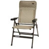 Fauteuil Alu Dossier Bas SLIM Moka -Magasin De Matériel De Camping En Plein Air fauteuil alu dossier bas slim moka