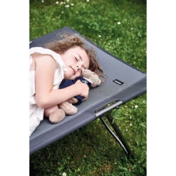 Lit De Camp Gris/noir -Magasin De Matériel De Camping En Plein Air lit camp gris noir 2