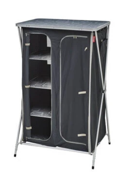 Meuble De Rangement Avec Penderie Gris/noir -Magasin De Matériel De Camping En Plein Air meuble rangement pliant penderie 2